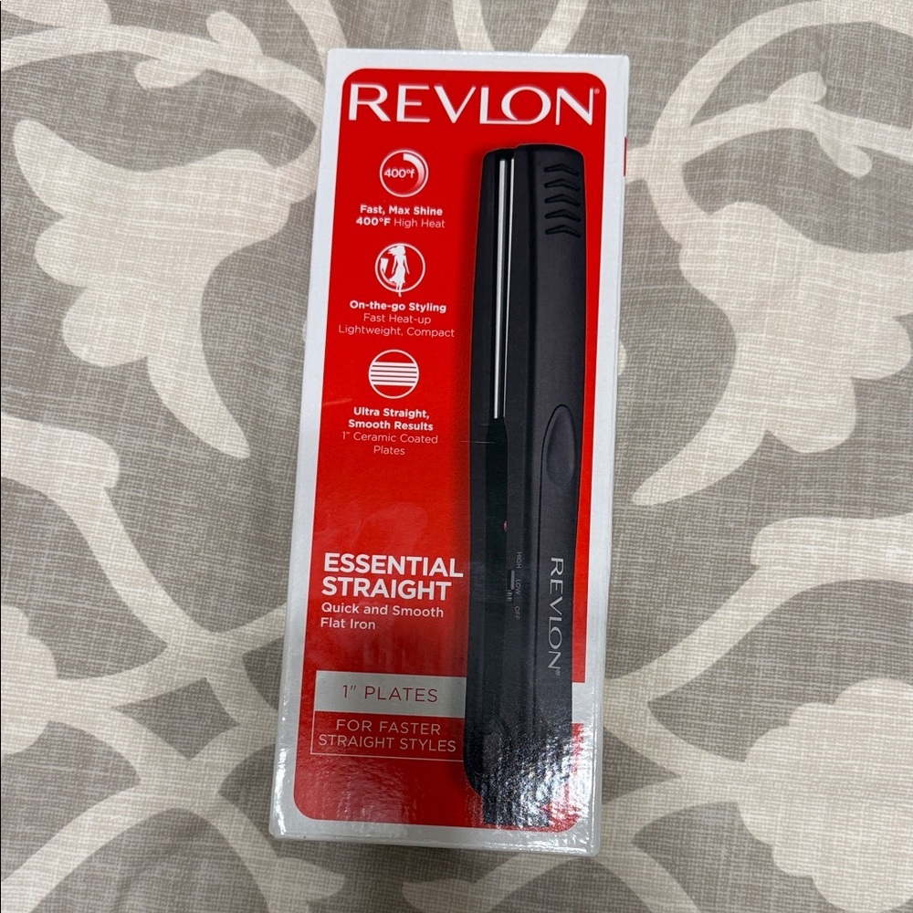 Revlon Essential Travel Compact Straight Flat Iron - Black